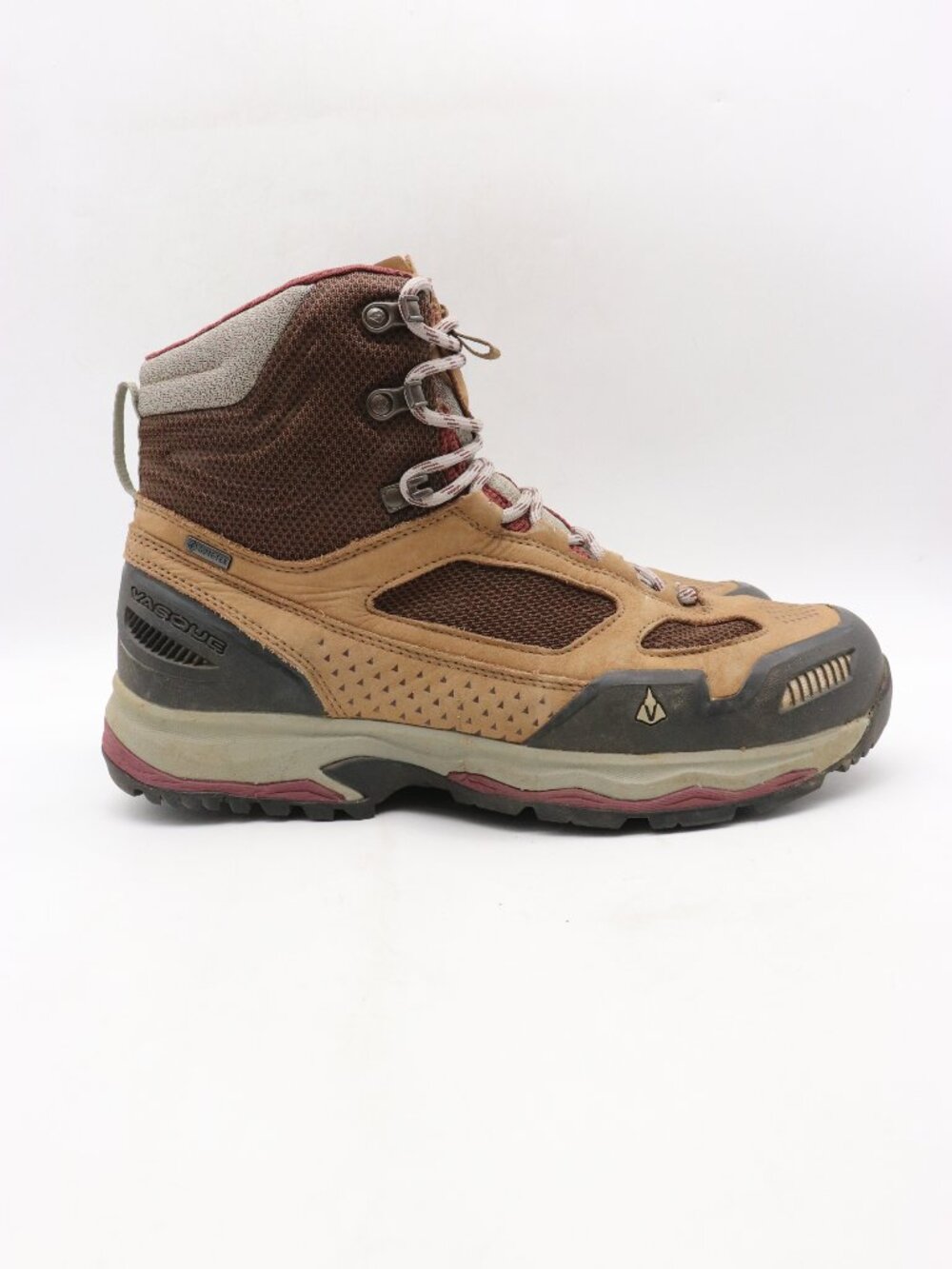 Vasque Breeze Mid GTX Hiking Boots Women's Size 12 M Outdoors Brown Leather 7031